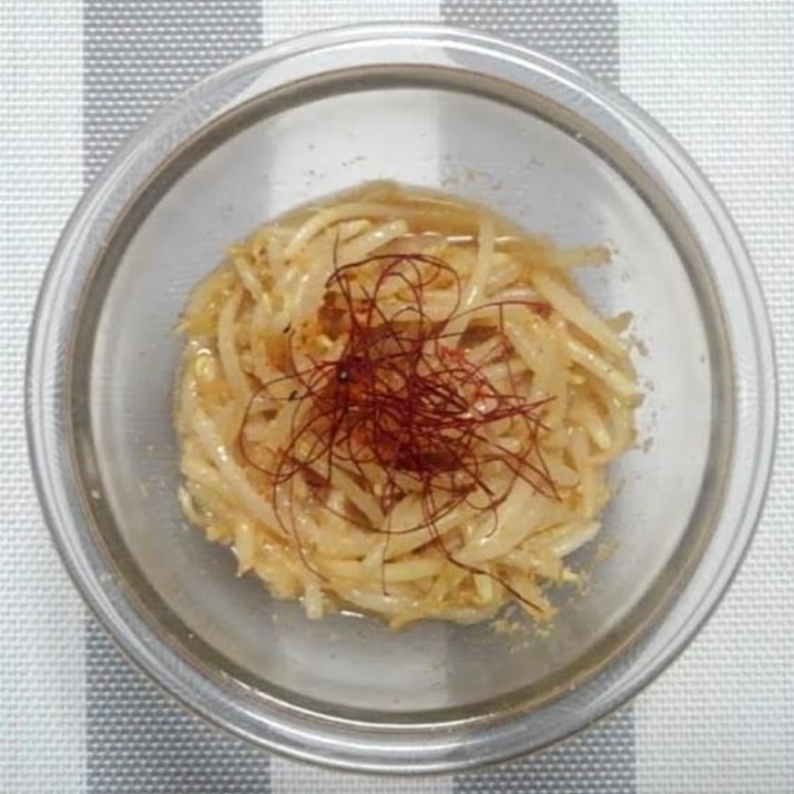 もやし1袋でシャキっと常備菜。麺つゆ作り置きナムル